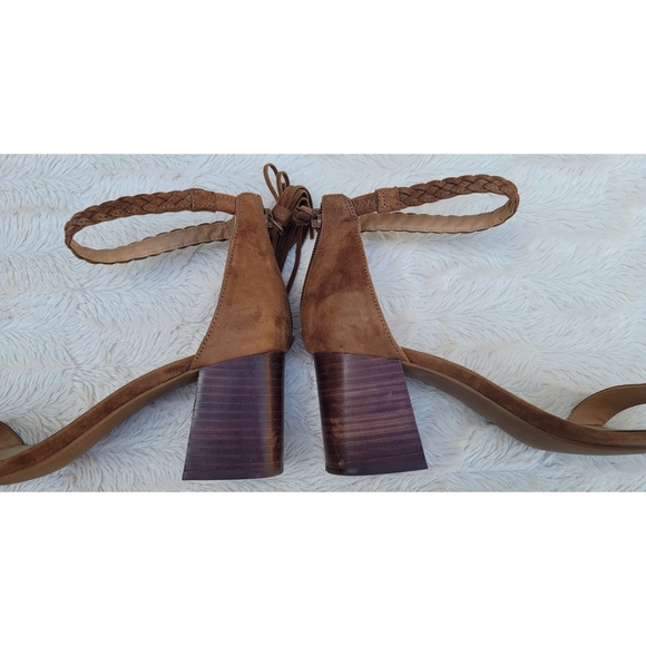 Seychelles brown suede block heel sandals - Picture 13 of 16